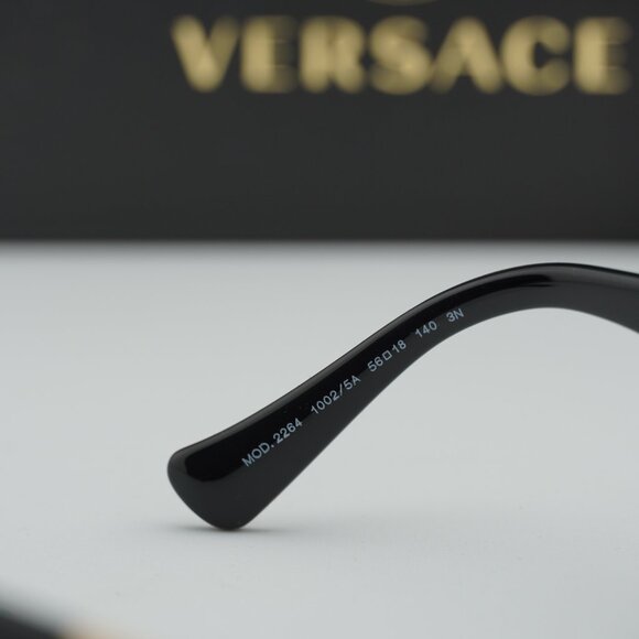 Versace VE2264 10025A Oval Sunglasses – Gold/Brown Gold Mirror - Picture 7 of 10